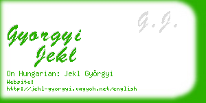 gyorgyi jekl business card